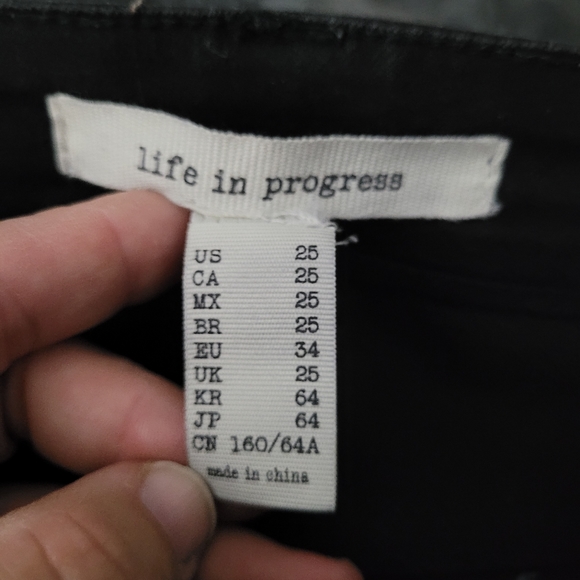 LIFE IN PROGRESS | skinny high waist raw hem stretch jeans - Picture 6 of 7